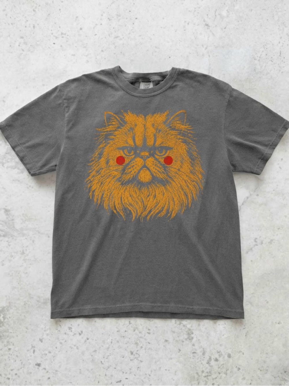 Comfort Colors Persian Cat Boho Retro Graphic Tee